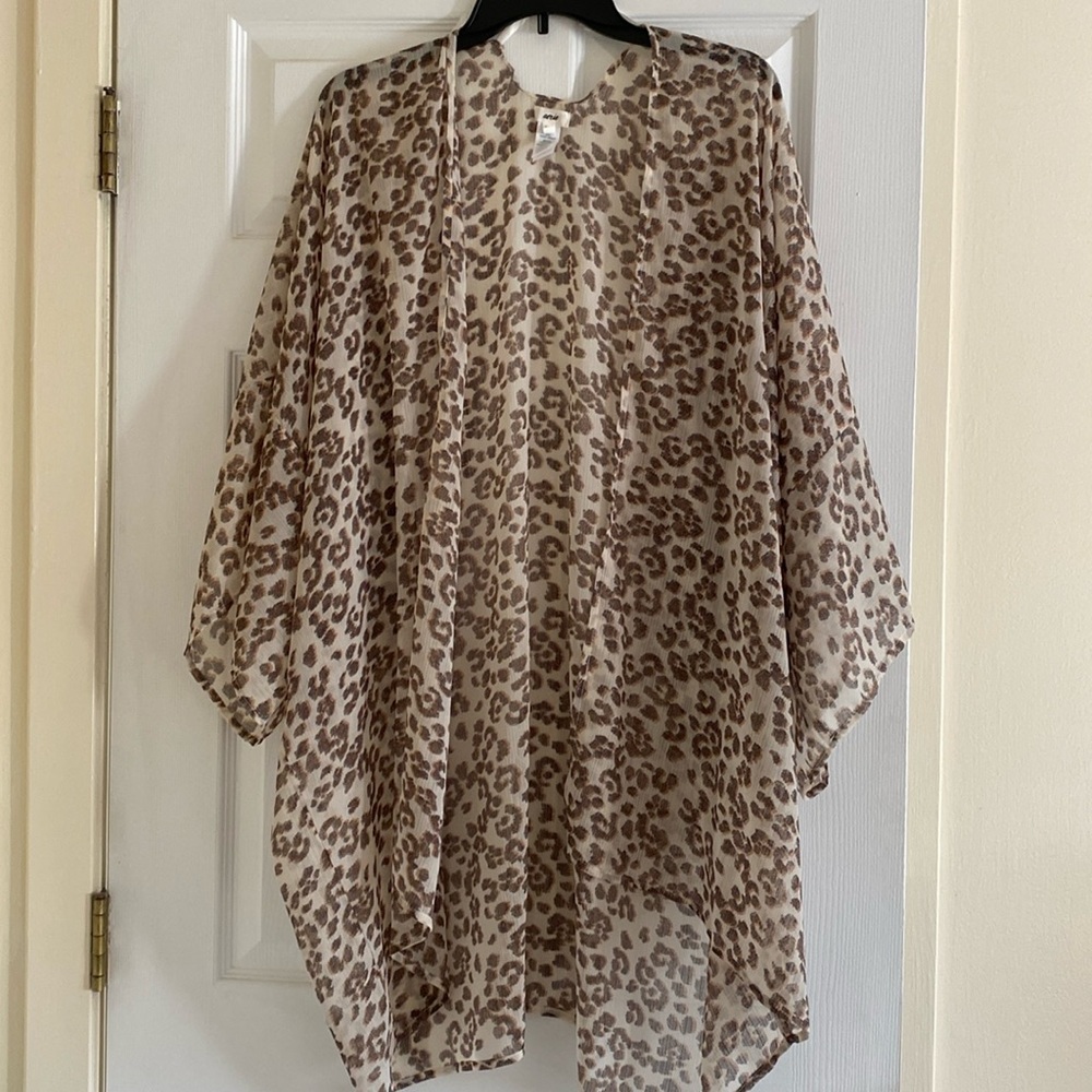 Aerie Swim Leopard print Beach coverup one size